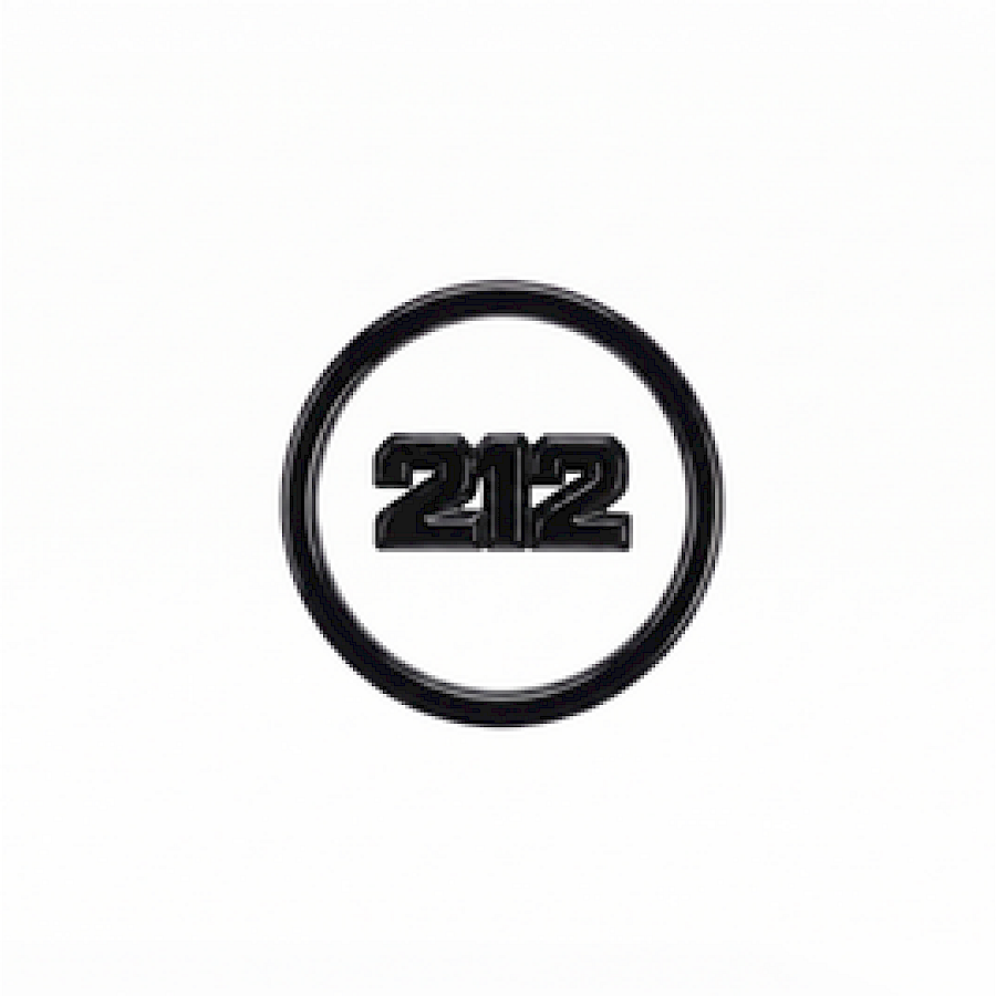 REDUST „212“ Lenkradlogo Set Schwarz